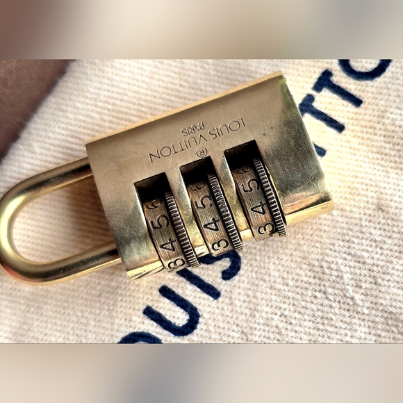 Louis Vuitton Vintage Cadena Combination Brass Lock - Picture 4 of 6